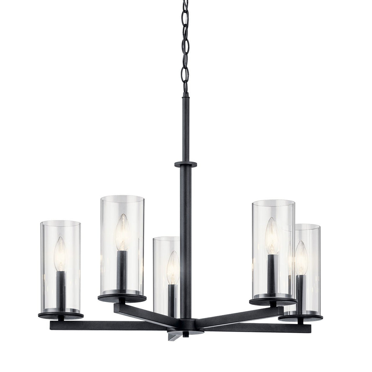KICHLER-43999BKKICHLER Crosby 43999 26.25" 5-Light Chandelier