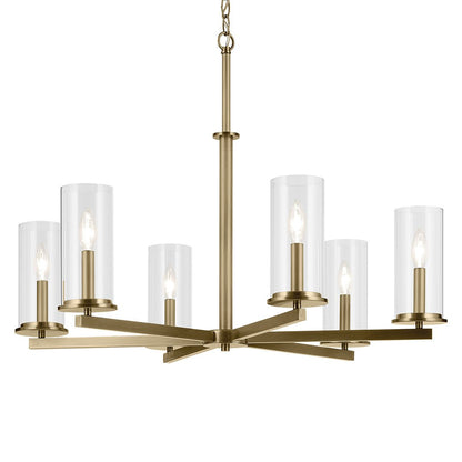 KICHLER-44013NBRKICHLER Crosby 44013 32.25" 6-Light Chandelier
