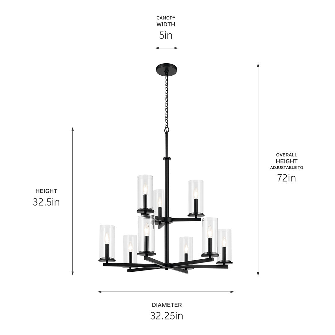 KICHLER-44014OZKICHLER Crosby 44014 32.25" 9-Light Chandelier