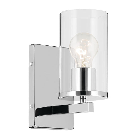 KICHLER-45495CHCLRKICHLER Crosby 45495 1 Light Vanity Light with Frosted/Clear Glass