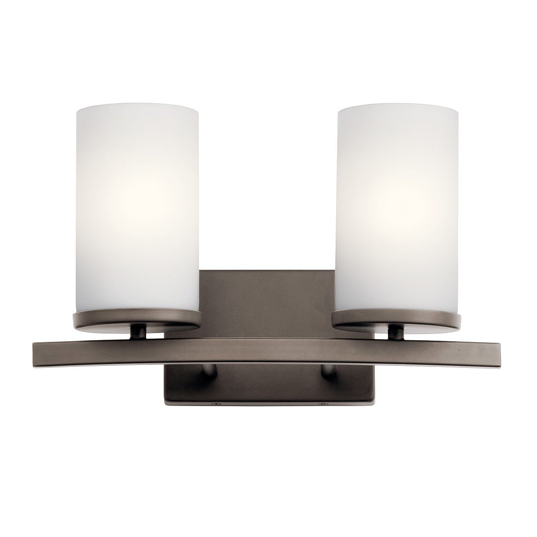 KICHLER-45496OZKICHLER Crosby 45496 2 Light Vanity Light with Frosted/Clear Glass