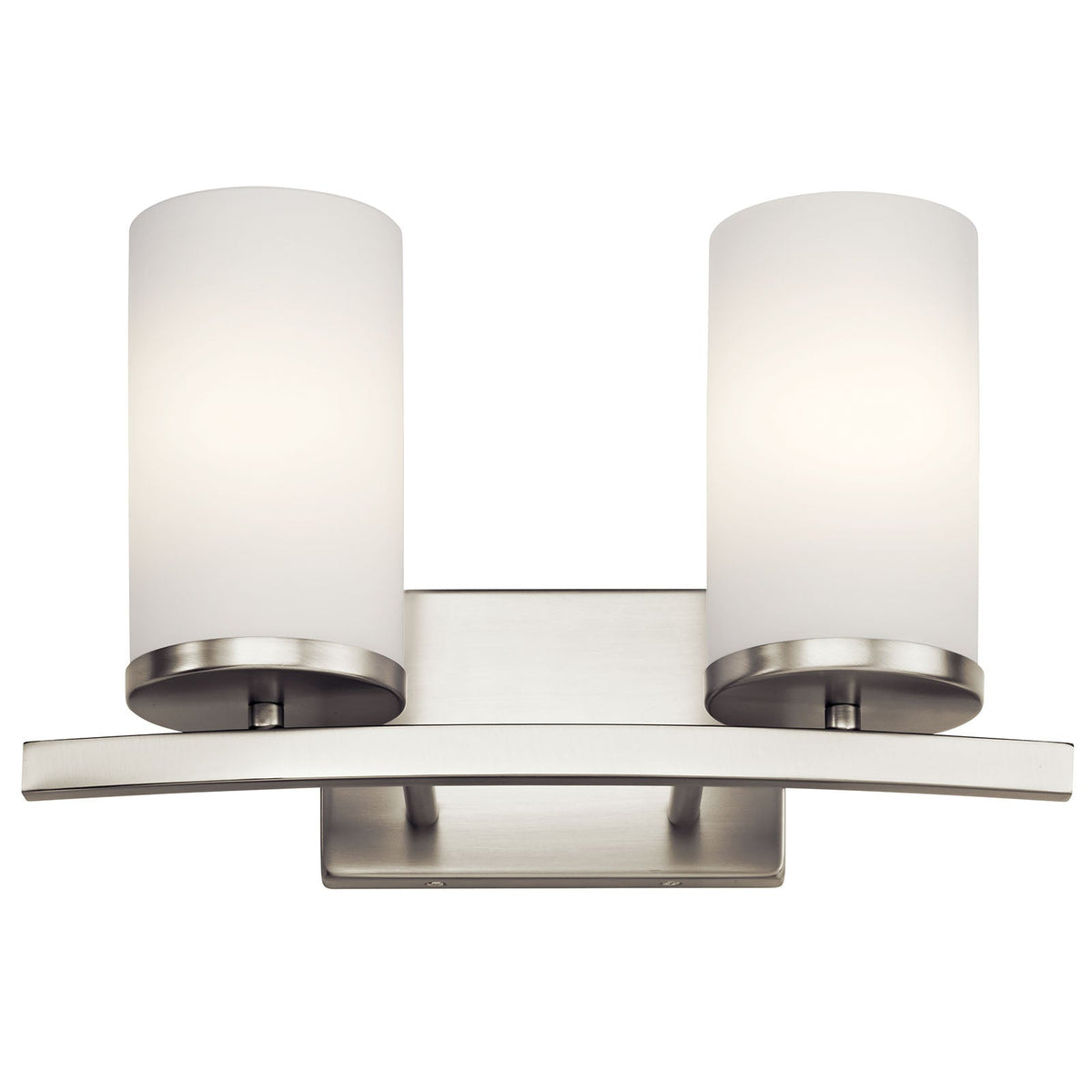 KICHLER-45496NIKICHLER Crosby 45496 2 Light Vanity Light with Frosted/Clear Glass