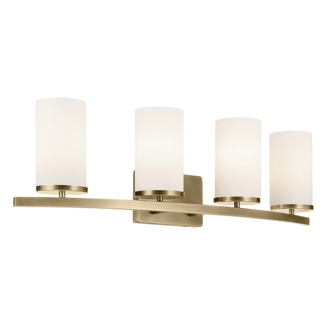 KICHLER-45498NBRKICHLER Crosby 45498 4 Light Vanity Light with Frosted/Clear Glass