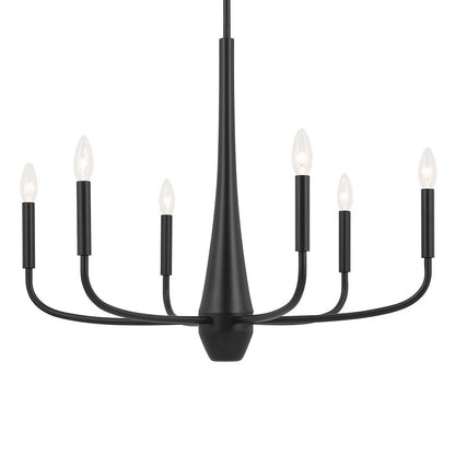 KICHLER-52525BKKICHLER Deela 52525 28" 6-Light Chandelier