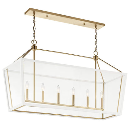 KICHLER-52622CPZWHKICHLER Delvin 52622 16" 6-Light Linear Chandelier
