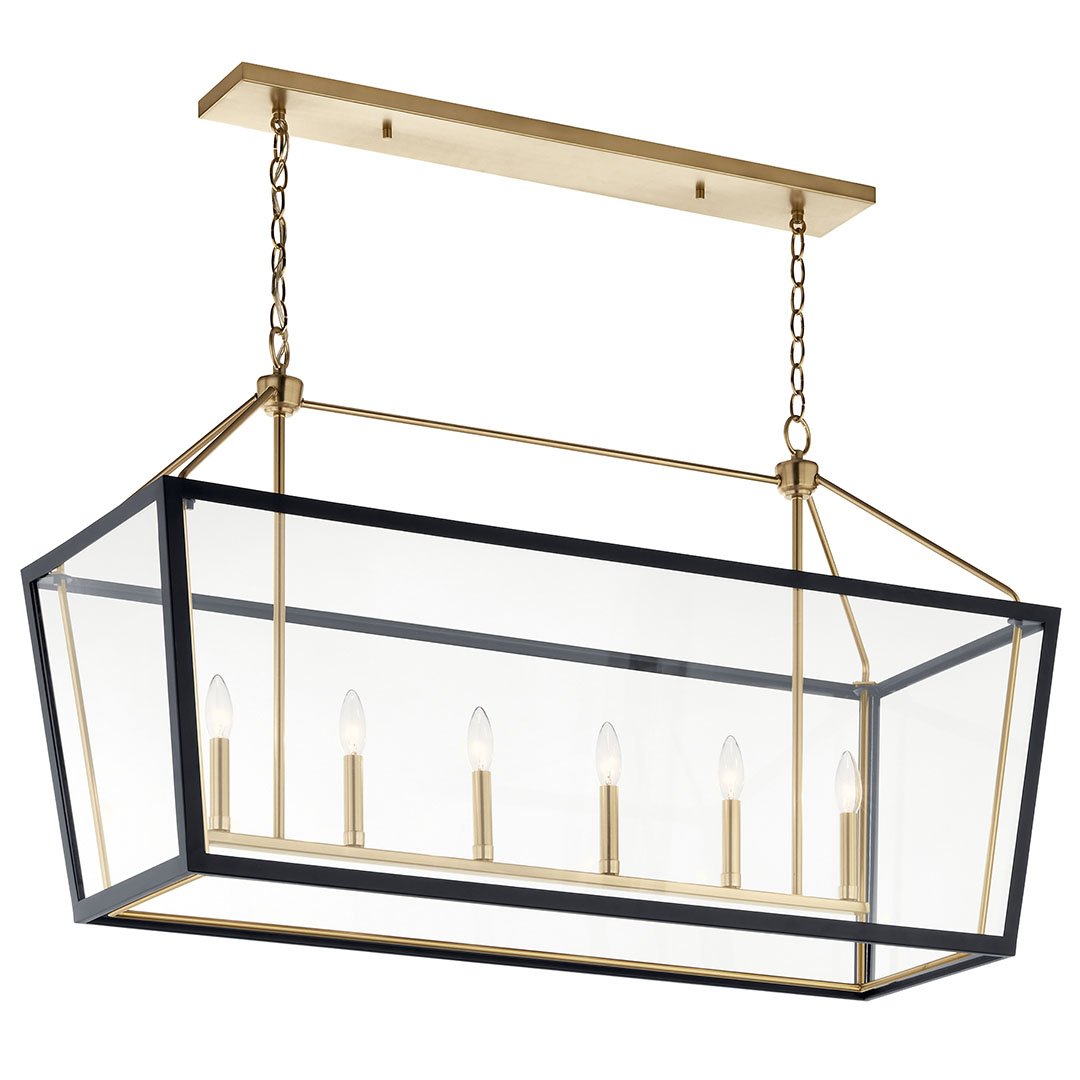 KICHLER-52622CPZBKKICHLER Delvin 52622 16" 6-Light Linear Chandelier