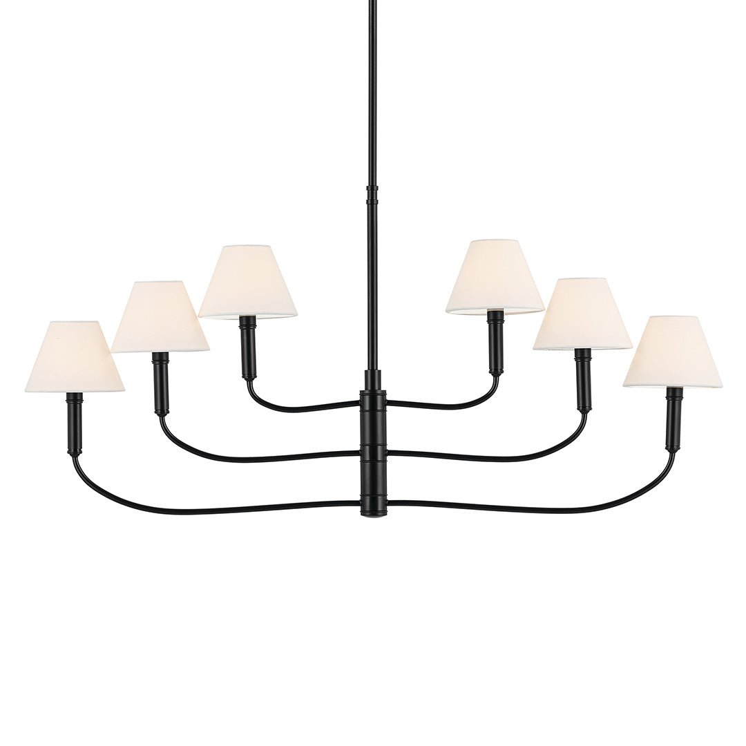 KICHLER-52767BKKICHLER Eadie 52767 41" Adjustable 6-Light Chandelier