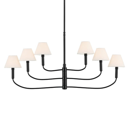 KICHLER-52767BKKICHLER Eadie 52767 41" Adjustable 6-Light Chandelier