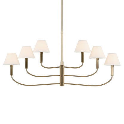 KICHLER-52767CPZKICHLER Eadie 52767 41" Adjustable 6-Light Chandelier