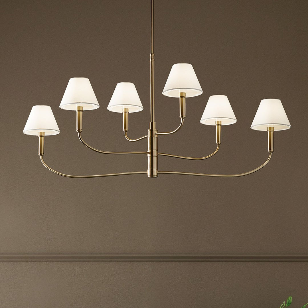 KICHLER-52767CPZKICHLER Eadie 52767 41" Adjustable 6-Light Chandelier