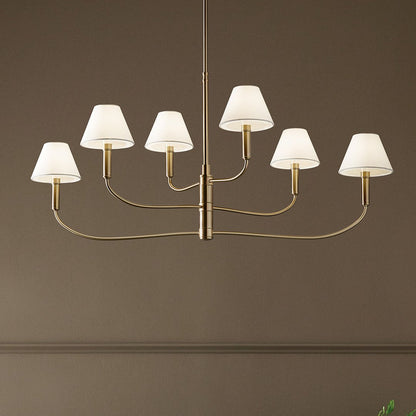 KICHLER-52767CPZKICHLER Eadie 52767 41" Adjustable 6-Light Chandelier