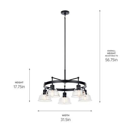 KICHLER-52403PNKICHLER Eastmont 52403 31.5" 5-Light Chandelier