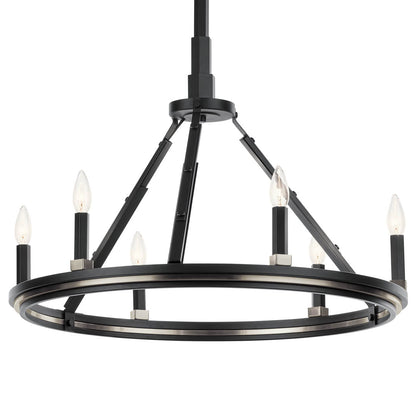 KICHLER-52420BKKICHLER Emmala 52420 27" 6-Light Chandelier