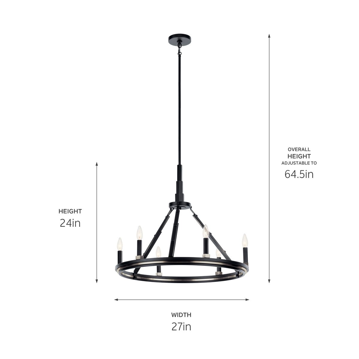 KICHLER-52420BNBKICHLER Emmala 52420 27" 6-Light Chandelier