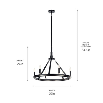 KICHLER-52420BNBKICHLER Emmala 52420 27" 6-Light Chandelier