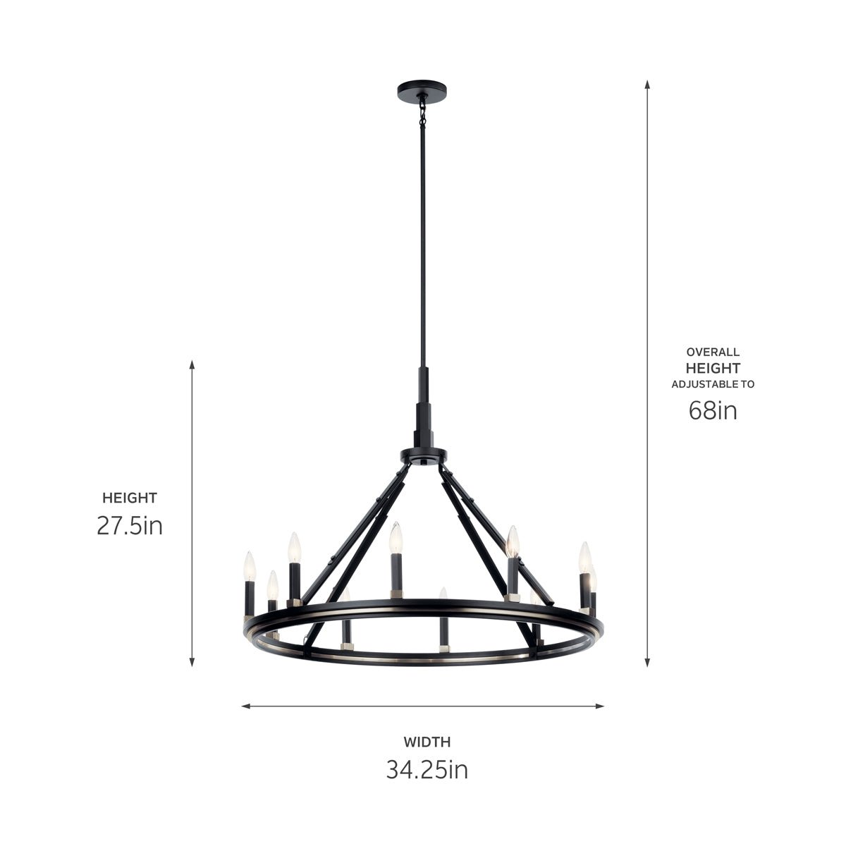 KICHLER-52421BNBKICHLER Emmala 52421 34.25" 10-Light Chandelier