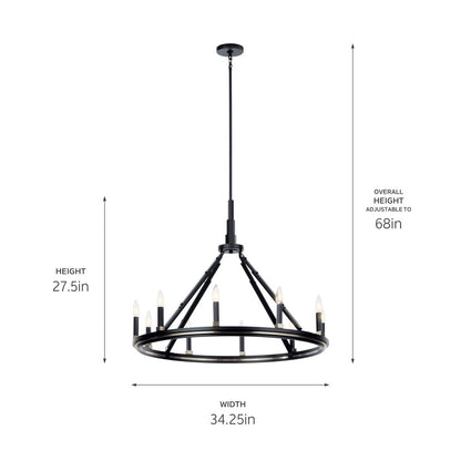 KICHLER-52421BNBKICHLER Emmala 52421 34.25" 10-Light Chandelier