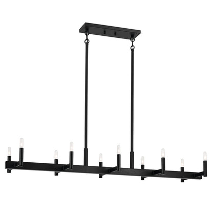 KICHLER-52614BKKICHLER Erzo 52614 12.75" 10-Light Linear Chandelier