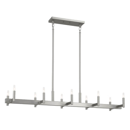 KICHLER-52614SNKICHLER Erzo 52614 12.75" 10-Light Linear Chandelier