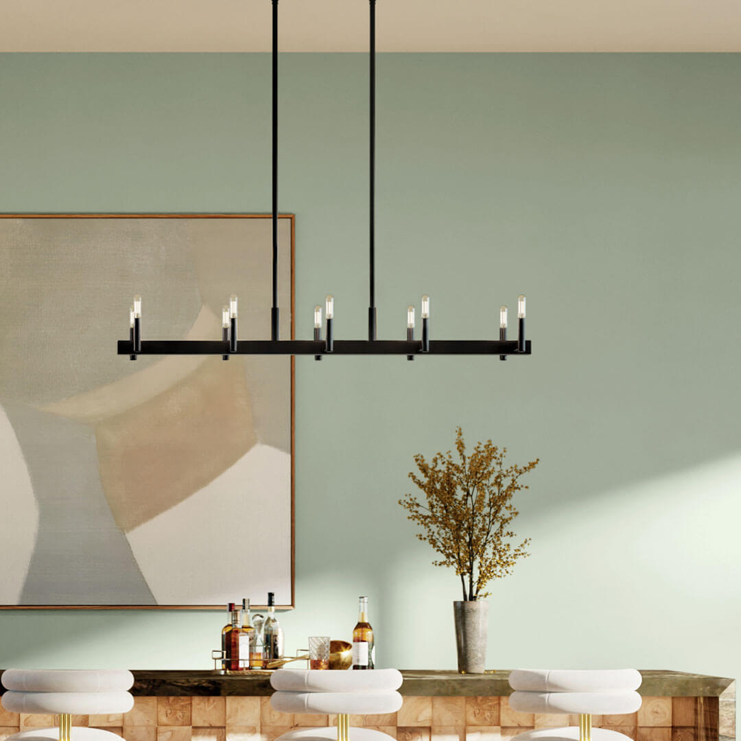 KICHLER-52614SNKICHLER Erzo 52614 12.75" 10-Light Linear Chandelier