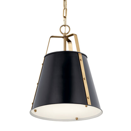 KICHLER-52710BKKICHLER Etcher 52710 13" 1 Light Pendant