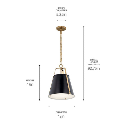 KICHLER-52710GRGKICHLER Etcher 52710 13" 1 Light Pendant