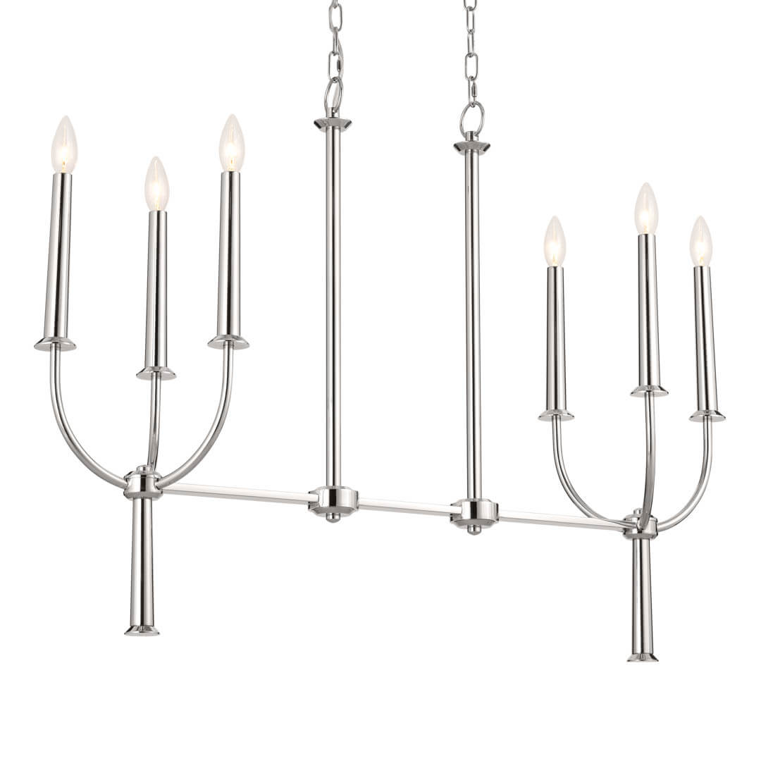 KICHLER-52495PNKICHLER Florence 52495 10" 6-Light Linear Chandelier