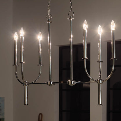 KICHLER-52495PNKICHLER Florence 52495 10" 6-Light Linear Chandelier