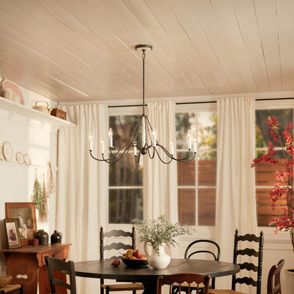 KICHLER-52456BKTKICHLER Freesia 52456 38" 8-Light Chandelier