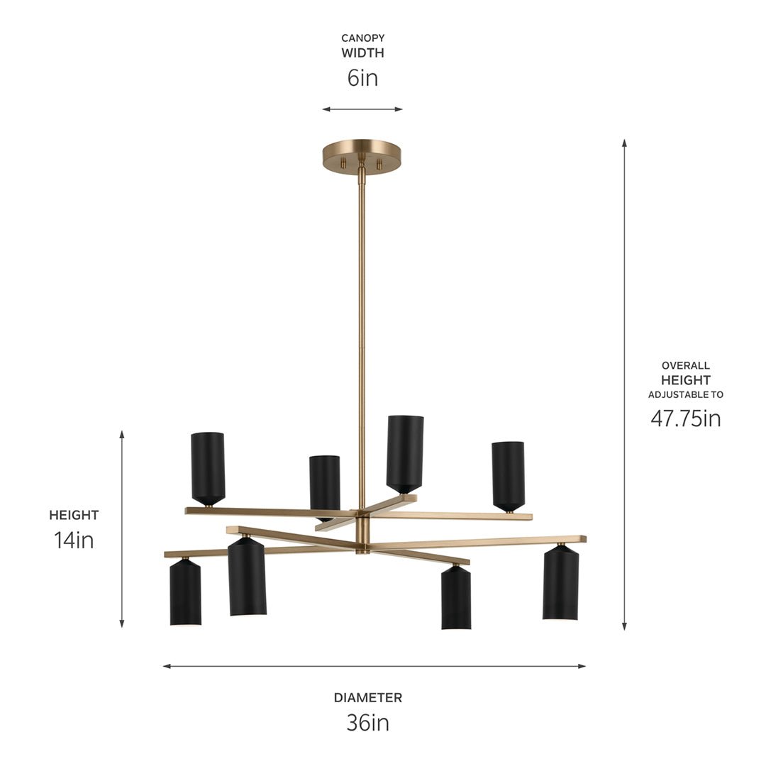 KICHLER-52532CPZWHKICHLER Gala 52532 5.5W LED 36" Chandelier