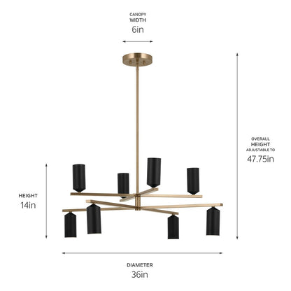 KICHLER-52532CPZWHKICHLER Gala 52532 5.5W LED 36" Chandelier