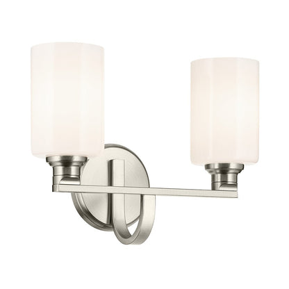 KICHLER-55225NIKICHLER Gioe 55225 2 Light Vanity Light with Clear/Frosted Glass