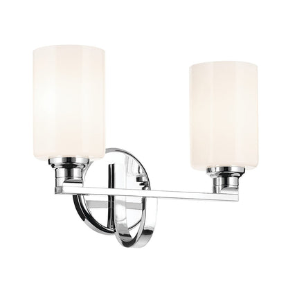 KICHLER-55225CHKICHLER Gioe 55225 2 Light Vanity Light with Clear/Frosted Glass