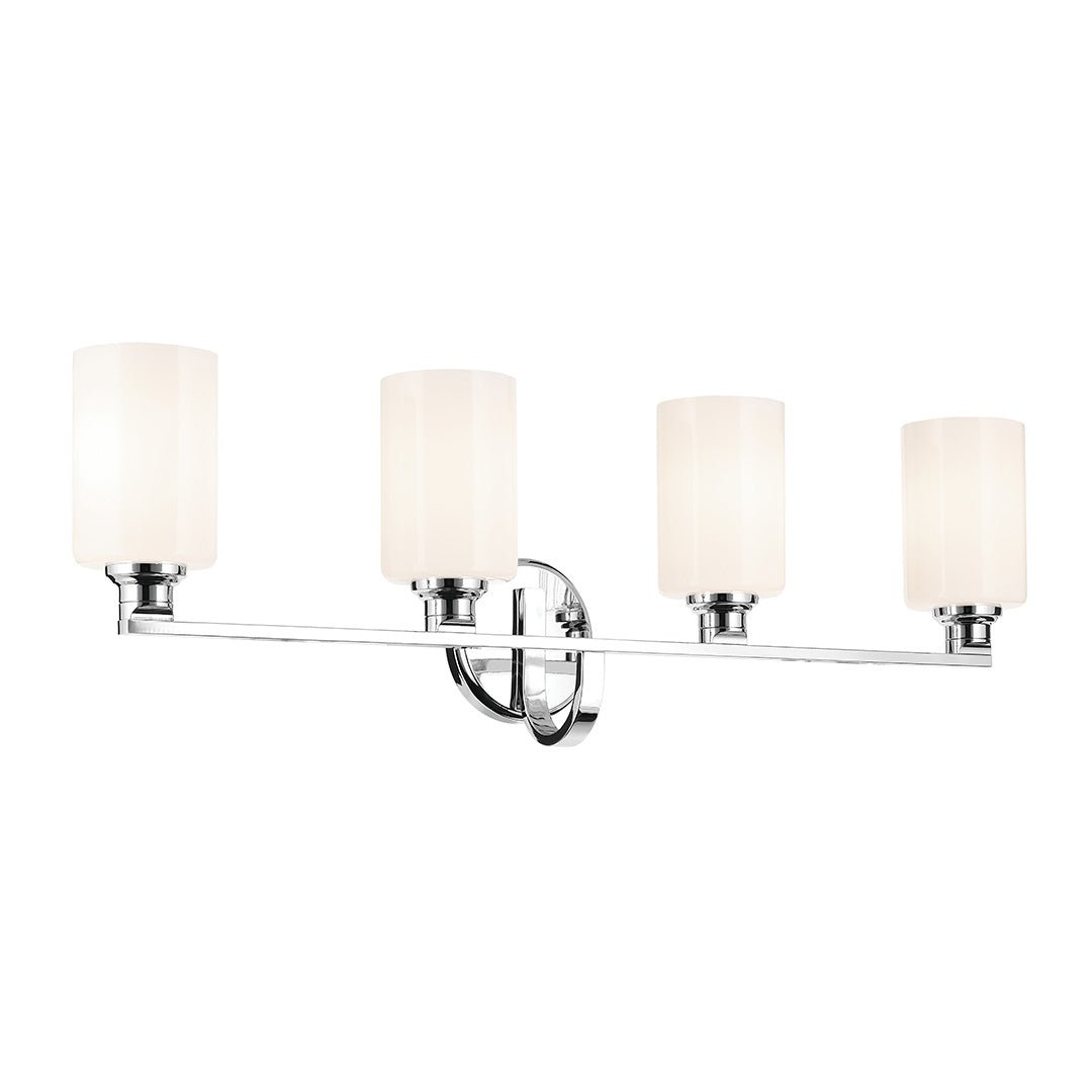 KICHLER-55227CHKICHLER Gioe 55227 4 Light Vanity Light with Clear/Frosted Glass