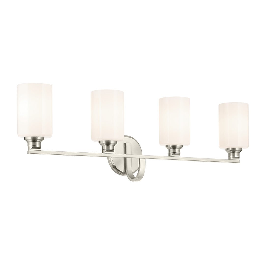 KICHLER-55227NIKICHLER Gioe 55227 4 Light Vanity Light with Clear/Frosted Glass