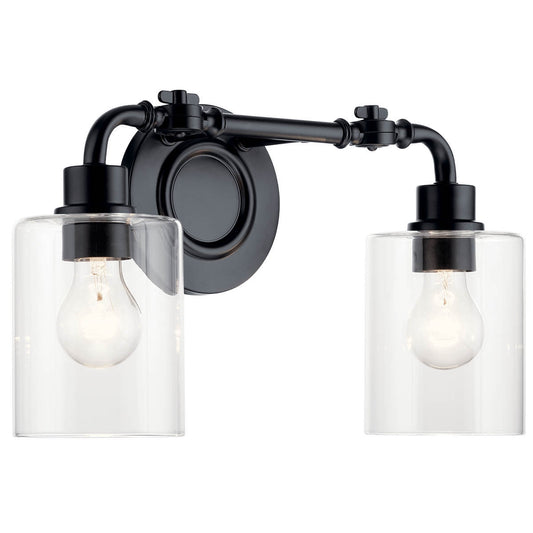KICHLER-45665BKKICHLER Gunnison 45665 2 Light Vanity Light