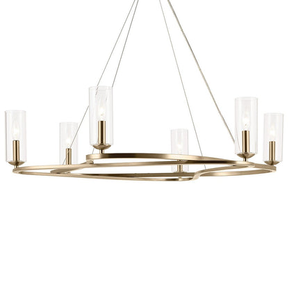 KICHLER-52771CPZKICHLER Harpin 52771 37.75" 6-Light Chandelier