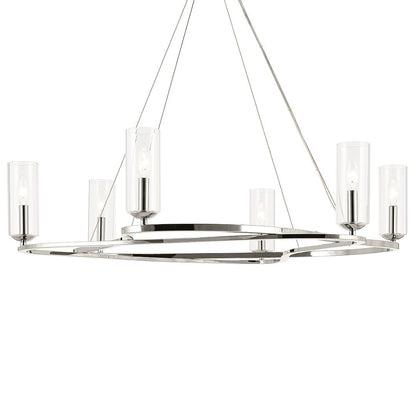 KICHLER-52771PNKICHLER Harpin 52771 37.75" 6-Light Chandelier