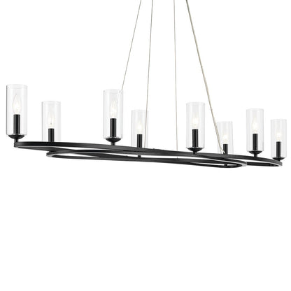 KICHLER-52772BKKICHLER Harpin 52772 16.25" 8-Light Chandelier