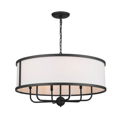 KICHLER-52466BKTKICHLER Heddle 52466 30.5" 6-Light Chandelier