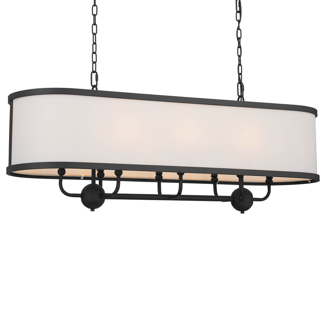 KICHLER-52467BKTKICHLER Heddle 52467 13" 8-Light Linear Chandelier
