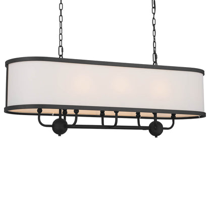 KICHLER-52467BKTKICHLER Heddle 52467 13" 8-Light Linear Chandelier