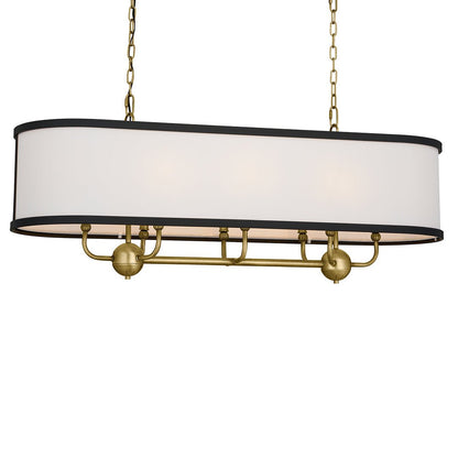 KICHLER-52467NBRKICHLER Heddle 52467 13" 8-Light Linear Chandelier
