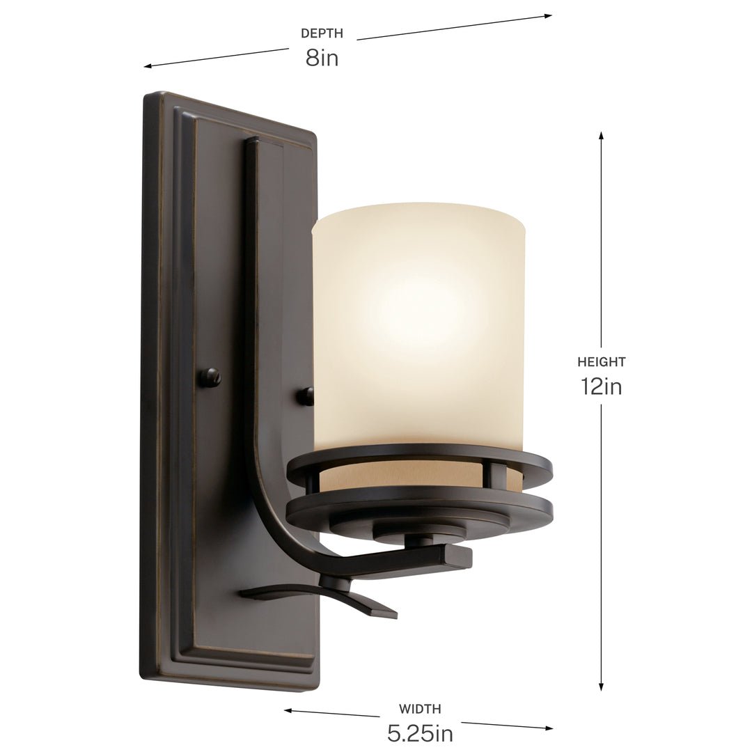 KICHLER-5076OZKICHLER Hendrik 12" 1 Light Wall Sconce with Frosted