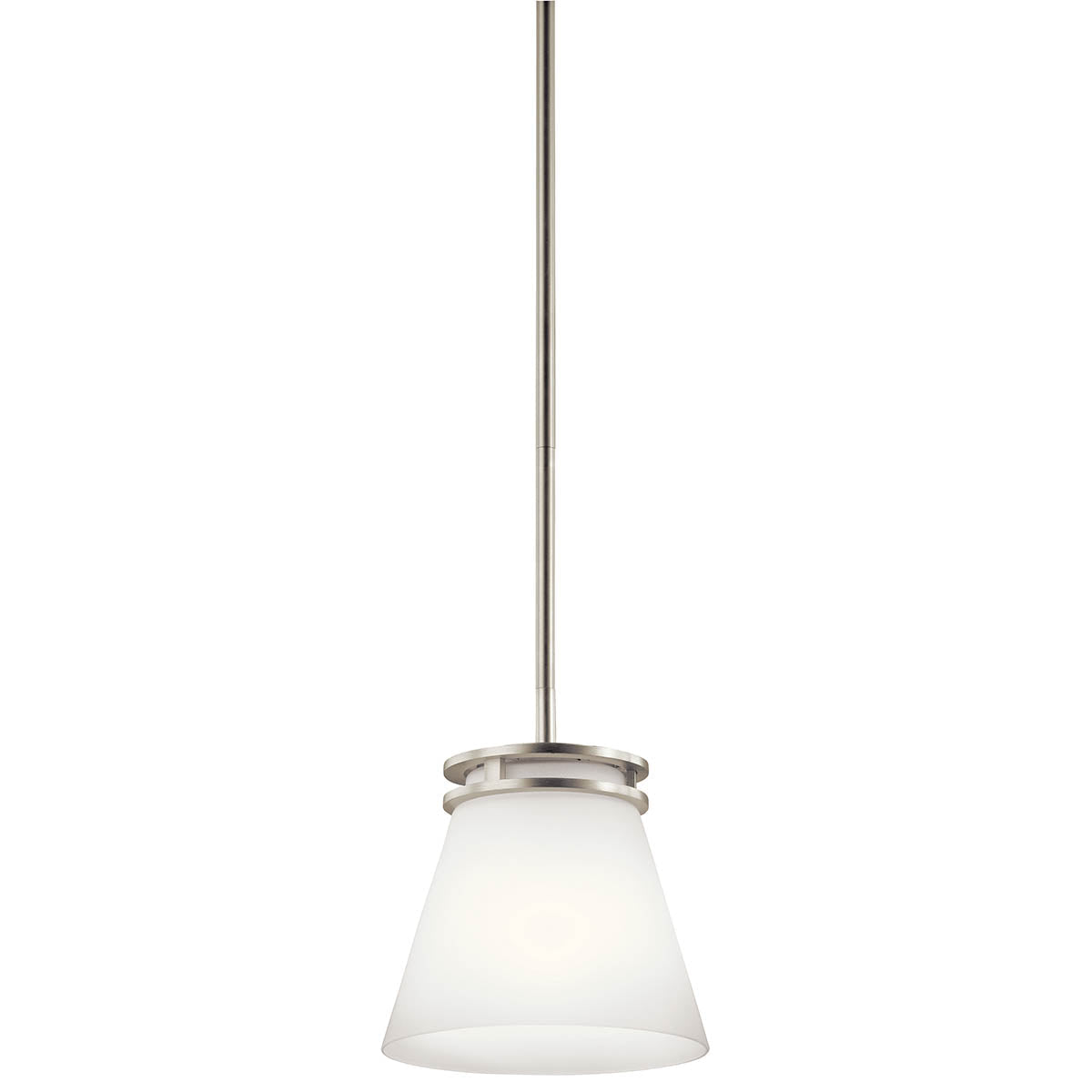 KICHLER-1687NIKICHLER Hendrik 1687 8.75" 1 Light Mini Pendant with Satin Etched Glass
