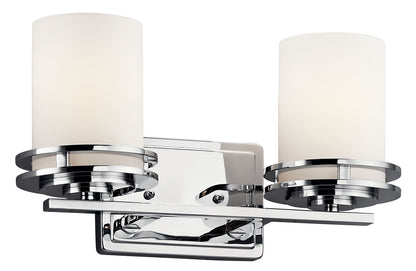 KICHLER-5077CHKICHLER Hendrik 5077 2 Light Vanity Light with Frosted Glass