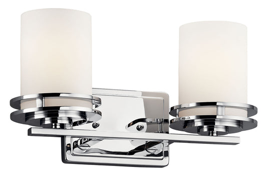 KICHLER-5077CHKICHLER Hendrik 5077 2 Light Vanity Light with Frosted Glass