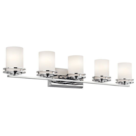 KICHLER-5085NIKICHLER Hendrik 5085 5 Light Vanity Light with Frosted Glass