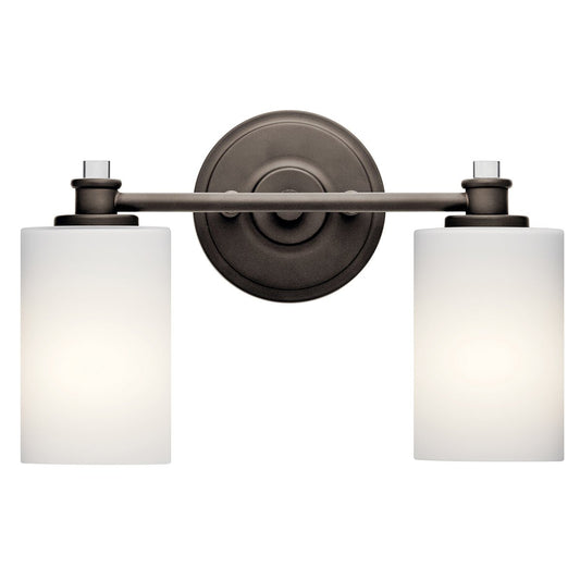 KICHLER-45922OZKICHLER Joelson 45922 2 Light Vanity Light with Clear/Frosted Glass