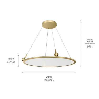 KICHLER-84314CGKICHLER Jovian 84314 29.75" 1-Light Chandelier